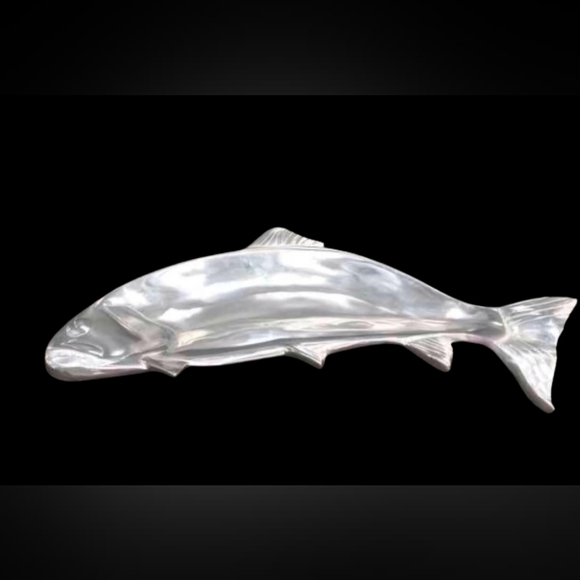 *Vintage Aluminum Food Safe Fish Serving Platter - Picture 1 of 2
